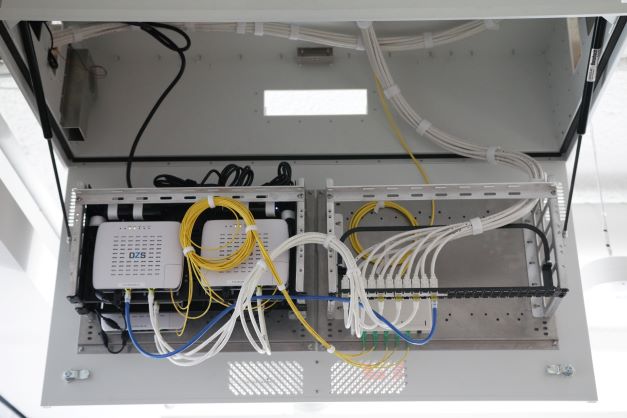 low voltage cabling installed in new office