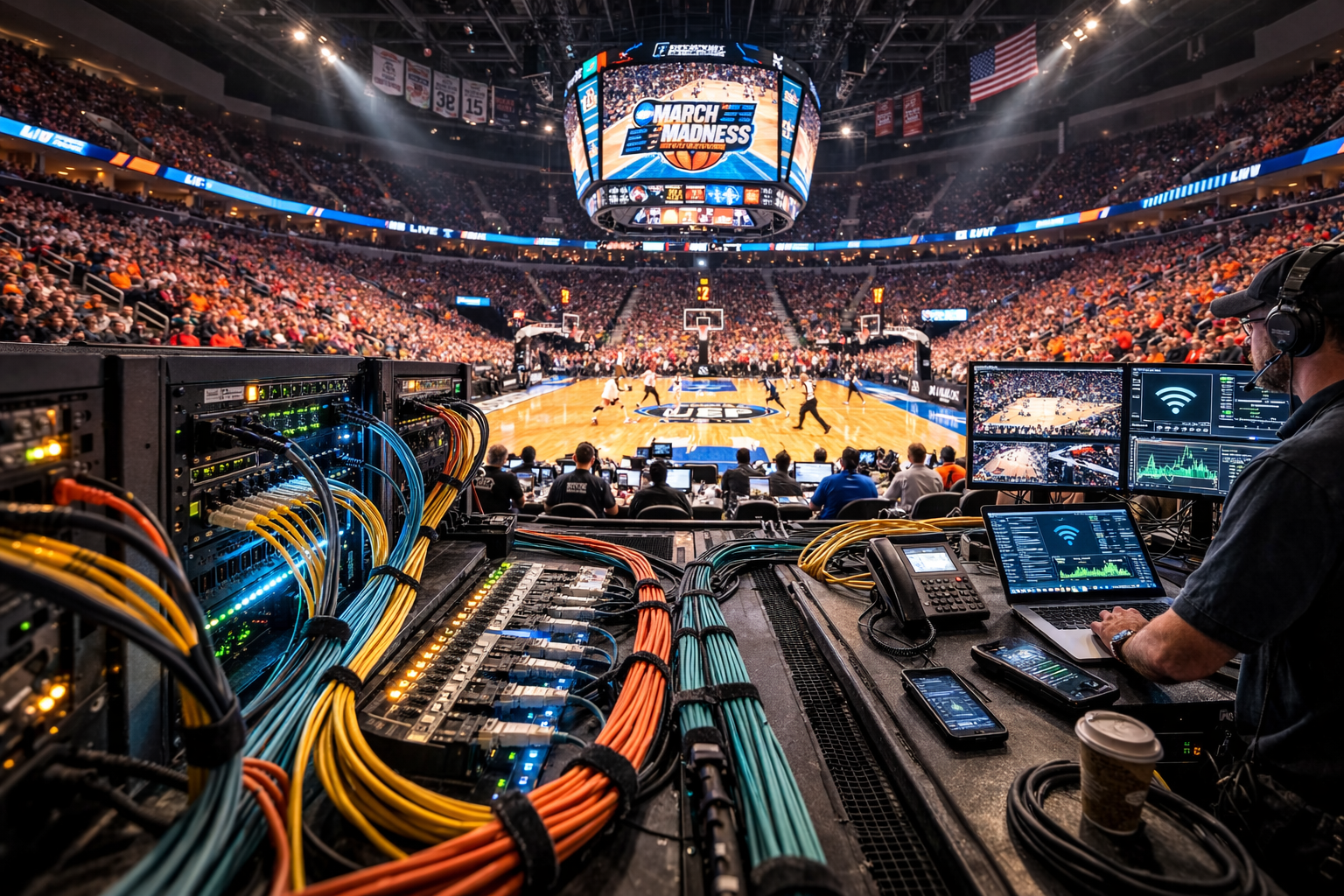 Behind the scenes at March Madness